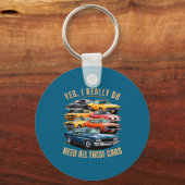 I Really Yes Need All Cars Classic Sleutelhanger (Voorkant)