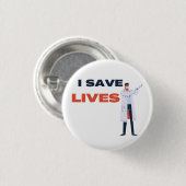 I Red levens Ronde Button 3,2 Cm (Voorkant /achterkant)