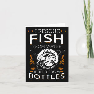 I redt vis uit water en bier uit flessen vis kaart
