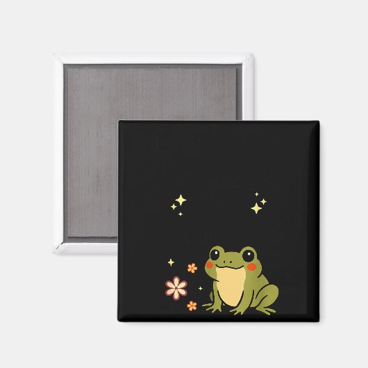 I Refuse To Lose My Whimsy – Cute Frog Quote Funny Magneet (Voorkant / Achterkant)