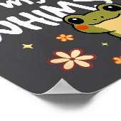 I Refuse To Lose My Whimsy – Cute Frog Quote Funny Poster (Hoek)