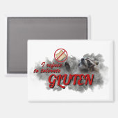 I Refuse To Tolerate Gluten meme Magneet (Voorkant / Achterkant)