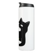 I Regret Nothing” Cat Eating Tea mug Thermosbeker (Geroteerd rechts)