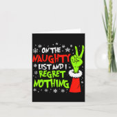 I Regret Nothing Funny Christmas  Kaart (Voorkant)
