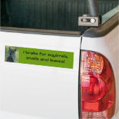 I rem op eekhoorntjes, slakken en bladeren bumpersticker (Op Truck)