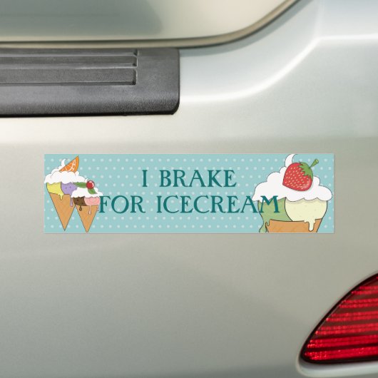 I rem op icecream bumpersticker (Op auto)