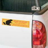 I Rem voor Beavers Bumpersticker (Op Truck)