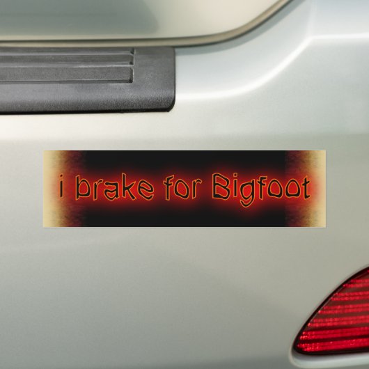 i rem voor Bigfoot Bumpersticker (Op auto)
