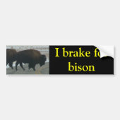 I rem voor bizon bumpersticker (Voorkant)
