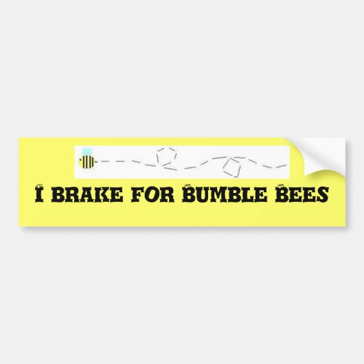 I Rem voor Bumble bijen Bumpersticker (Voorkant)