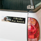 I Rem voor Bumpersticker-Amish Bumpersticker (Op Truck)