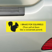I Rem voor Bumpersticker van eekhoorns (Op auto)