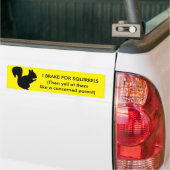 I Rem voor Bumpersticker van eekhoorns (Op Truck)