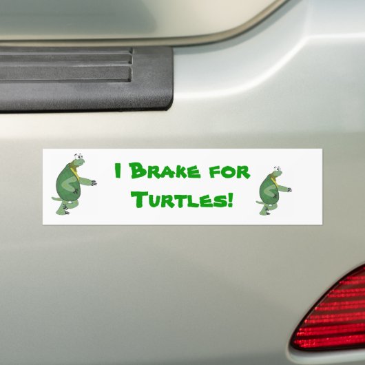 I Rem voor Bumpersticker van schildpadden (Op auto)