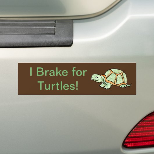 I Rem voor Bumpersticker van schildpadden (Op auto)
