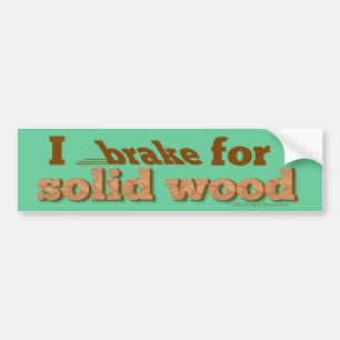 I Rem voor Bumpersticker van vast hout (groen)