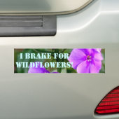 I Rem voor Bumpersticker van wilde bloemen (Op auto)