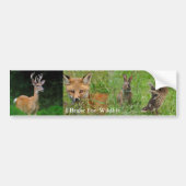 I Rem voor Bumpersticker van wilde dieren (Voorkant)