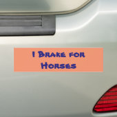 I Rem voor bumpersticker voor paarden (Op auto)