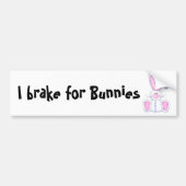 I rem voor Bunnies Bumpersticker (Voorkant)