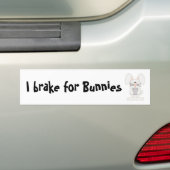 I rem voor Bunnies Bumpersticker (Op auto)