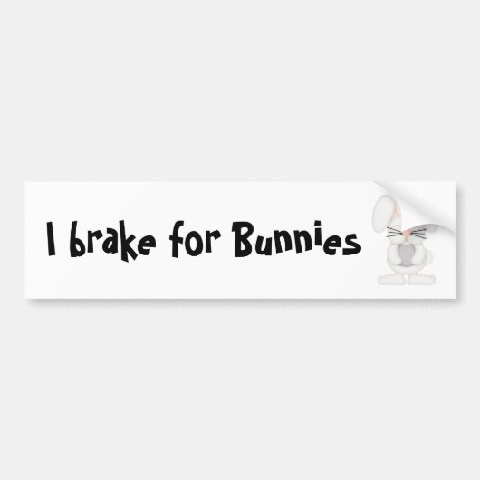 I rem voor Bunnies Bumpersticker (Voorkant)