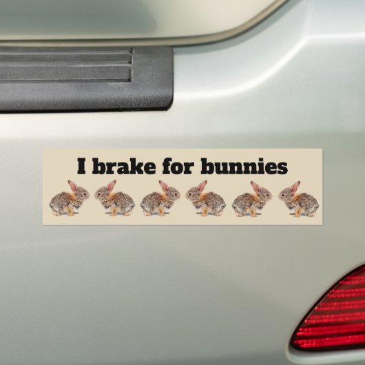 I Rem voor Bunnies Bumpersticker (Op auto)