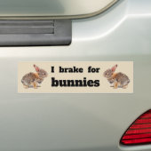 I Rem voor Bunnies Bumpersticker (Op auto)