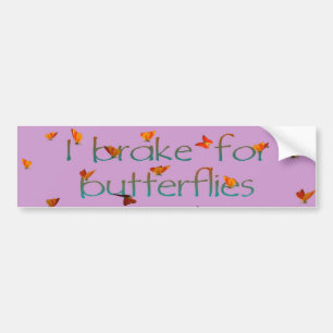 I rem voor BUTTERFLIES Bumpersticker