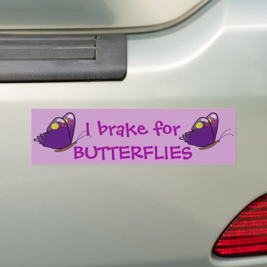 I rem voor BUTTERFLIES Bumpersticker (Op auto)