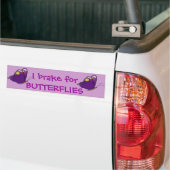 I rem voor BUTTERFLIES Bumpersticker (Op Truck)