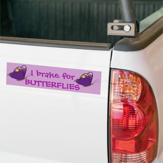 I rem voor BUTTERFLIES Bumpersticker (Op Truck)