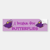 I rem voor BUTTERFLIES Bumpersticker (Voorkant)