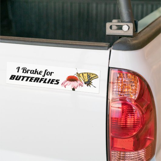 I Rem voor Butterflies Bumpersticker (Op Truck)