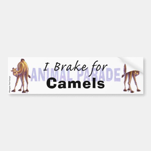 I Rem voor Camels Bumpersticker (Voorkant)