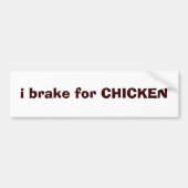 i rem voor CHICKEN Bumpersticker (Voorkant)