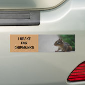 I Rem voor Chipmunks Bumpersticker (Op auto)