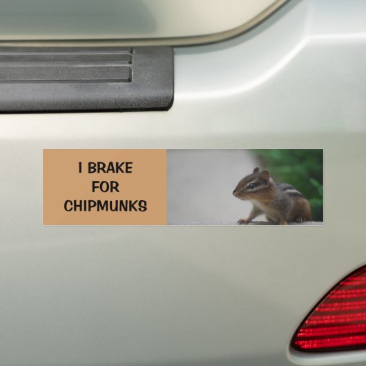 I Rem voor Chipmunks Bumpersticker (Op auto)