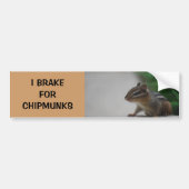I Rem voor Chipmunks Bumpersticker (Voorkant)