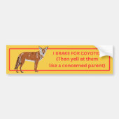 I Rem voor Coyotes Bumpersticker (Voorkant)