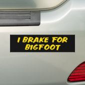 I Rem voor de Bumpersticker van Bigfoot (Op auto)