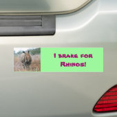 I rem voor de bumpersticker van Rhinos (Op auto)