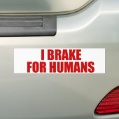 I Rem voor de mens Bumpersticker (Op auto)