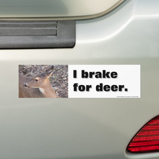 I Rem voor Deer Bumpersticker (Op auto)