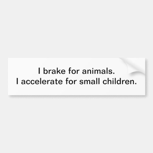 I rem voor dieren - bumper sticker (Voorkant)