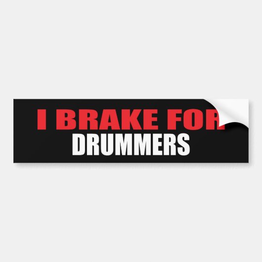 I Rem voor drummers Bumpersticker (Voorkant)