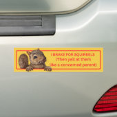 I Rem voor eekhoorns Bumpersticker (Op auto)
