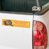 I Rem voor eekhoorns Bumpersticker (Op Truck)