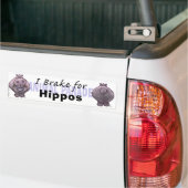 I Rem voor Hippos Bumpersticker (Op Truck)