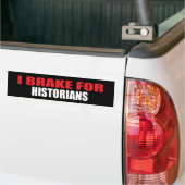 I Rem voor historici Bumpersticker (Op Truck)